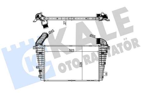 Интеркулер opel astra h oto radiator KALE 345900