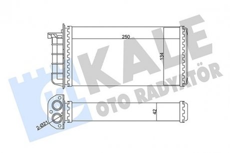 Fiat радіатор опалення bravo,marea,alfa romeo 145/146 KALE 346340