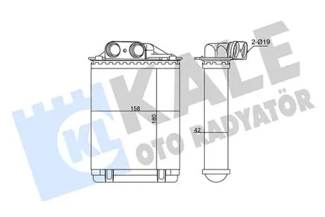 Fiat радиатор отопления 500,panda,ford ka KALE 346355