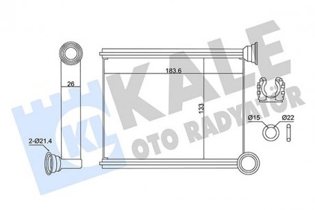 Renault радиатор отопления clio iv,kaptur,logan,sandero KALE 346420