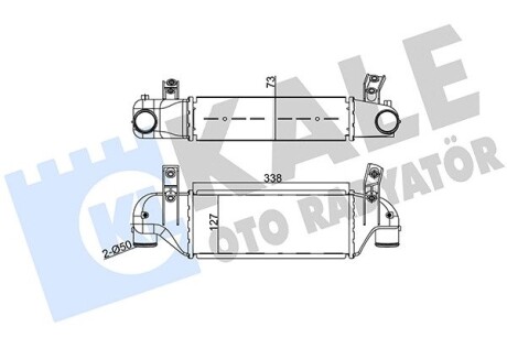 Ford интеркулер festa iv, focus 1.8d/tdci 95- KALE 346500