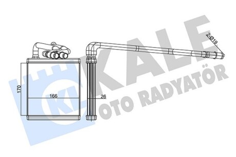 Радіатор обігрівача ford fiesta vi oto radiator KALE 346545