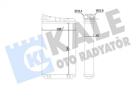 Opel радиатор отопления omega b KALE 346820