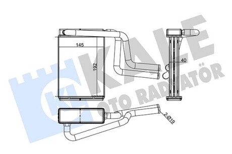 Ford радиатор отопления mondeo i,ii,iii KALE 347130