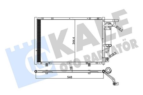 Радиатор кондиционера ford b-max, festa vi, ka+, transit courier oto radiator KALE 347320