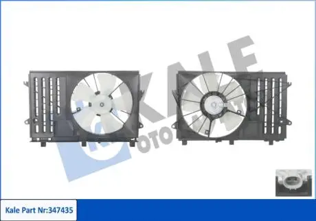 Toyota вентилятор радиатора auris 1.4 d-4d 01- KALE 347435
