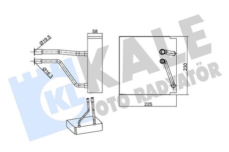 Ford випарник festa v, fusion 03- KALE 349995