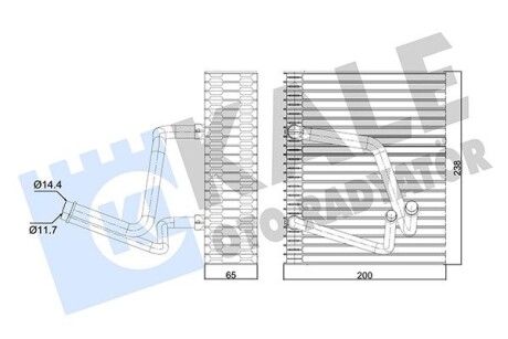 Renault випарник megane i, scenic i KALE 350070 (фото 1)