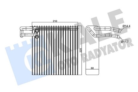 Renault випарник duster, logan, sandero, modus, nissan micra iii KALE 350075