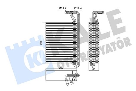 Bmw испаритель 3 e46 98-,x3 e83 04- KALE 350115