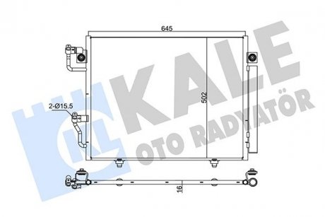Радіатор кондиціонера Mitsubishi Pajero III oto radiator KALE 350630