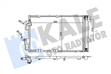Радіатор кондиціонера opel astra h, astra h gtc, zafira b oto radiator KALE 350650