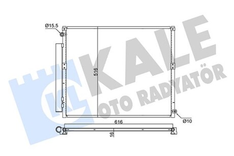 Toyota радіатор кондиціонера land cruiser prado 120 02- KALE 350680 (фото 1)