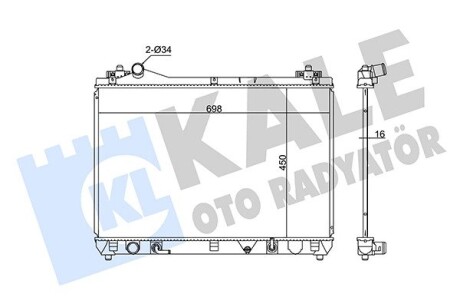 Радіатор охолодження suzuki grand vitara ii oto radiator KALE 350755