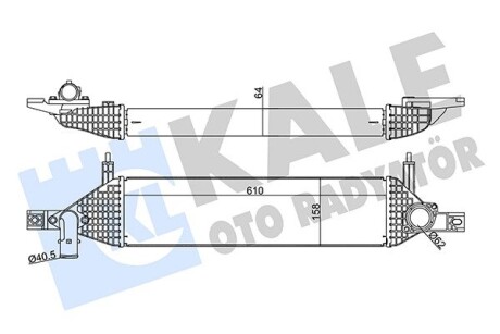 Nissan інтеркулер qashqai 1.6dci 11- KALE 350930 (фото 1)