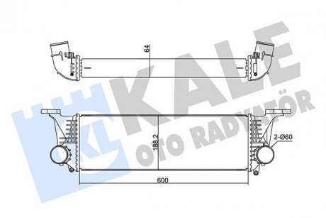 Fiat интеркуллер daily v 2.3/3.0d 11- KALE 350950 (фото 1)