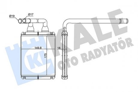 Kia радиатор отопления picanto KALE 352145