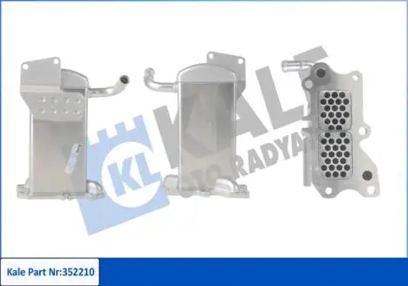 Vw радіатор клапана egr amarok, golf vi 2.0tdi 09- KALE 352210