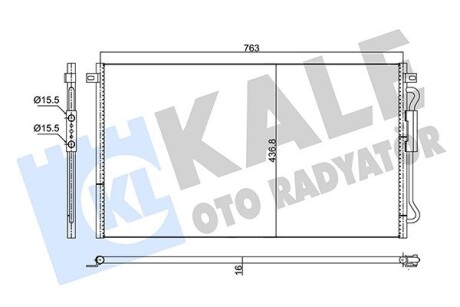 Chrysler радіатор кондиціонера voyager iv 00- KALE 352635