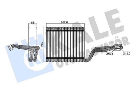 Vw испаритель audi a4 00- KALE 354130