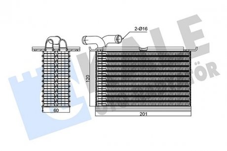 Інтеркулер ауді a1, a3, сеат altea, altea xl, ibiza iv oto radiator KALE 354520 (фото 1)
