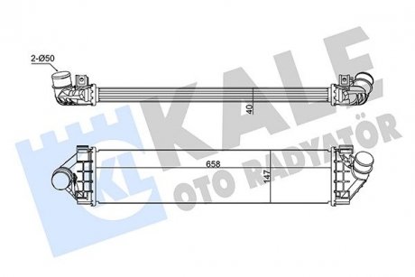 Ford інтеркулер c-max,фокус ii,kuga ii 1.8/2.0tdci 04- KALE 355015