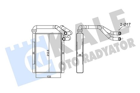 Toyota радіатор опалення yaris KALE 355210