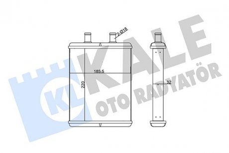 Iveco радиатор отопления daily iv 06- KALE 355250 (фото 1)