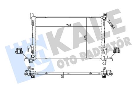 Радиатор охлаждения OTO RADYATOR KALE 355630