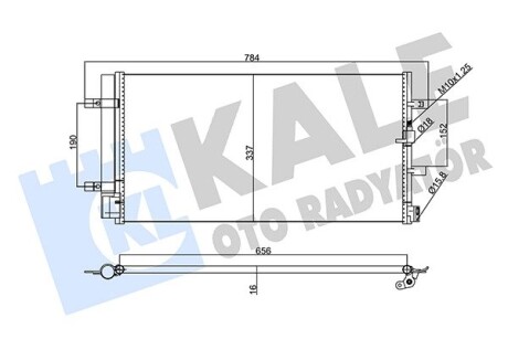 Кондиціонер радіатор Audi A4, A5, A6, A7, Q5 Condenser OTO RADYATOR KALE 357770