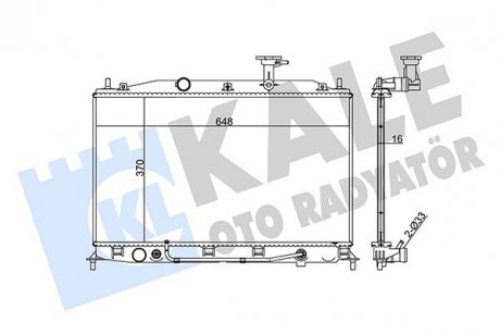 Hyundai радиатор охлаждения accent iii,iii 1.4/1.6 05- KALE 357900
