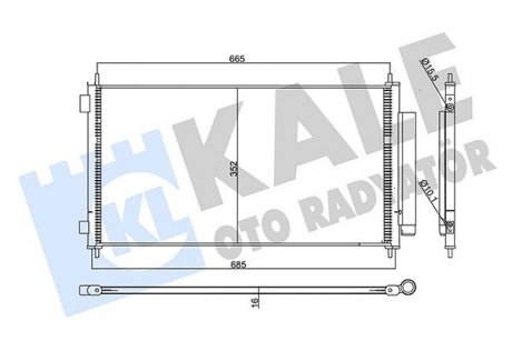 Радіатор кондиціонера honda cr-v iii oto radiator KALE 358075