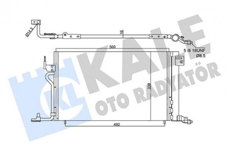 Citroen радиатор кондиционера berlingo,xsara,peugeot 306,partner KALE 358450