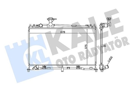 Радіатор охолодження mazda 6 oto radiator KALE 360000