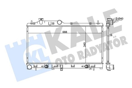 Радиатор охлаждения Subaru Forester OTO RADYATOR KALE 365000