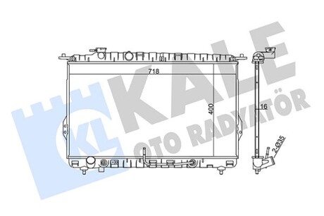 Радіатор охолодження hyundai sonata iv, xg oto radiator KALE 369300