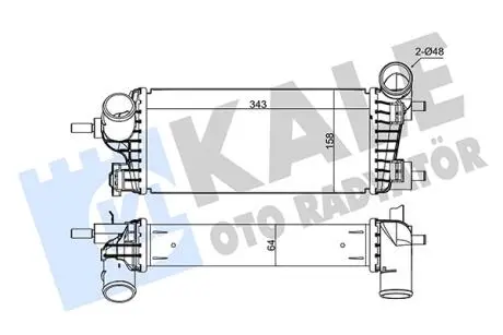 Интеркулер FORD FOCUS/CONNECT/C-MAX (1.0 EcoBoost) KALE 375615