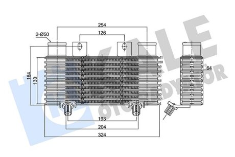 Інтеркулер ford ranger 2006-2012 KALE 375620