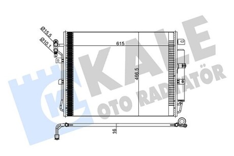 Landrover радіатор кондиціонера discovery iii,range rover sport 2.7td 04- KALE 378000