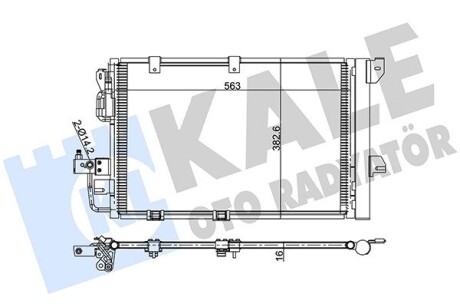 Opel радіатор кондиціонера astra g,zafira a KALE 381900