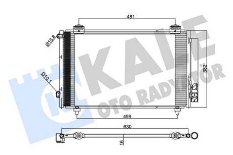 Радиатор кондиционера KALE 383300