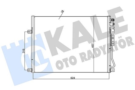 Jeep радіатор кондиціонера commander,gran cherokee ii,iii 04- KALE 385800