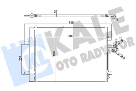 Радиатор кондиционера ford mondeo/s-max/galaxy 2007-2014 KALE 386200