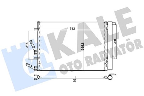 Hyundai радіатор кондиціонера i20 08- KALE 386500