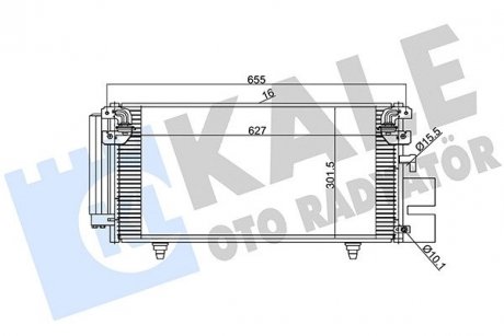 Subaru радіатор кондиціонера legacy iv, outback 03- KALE 389900