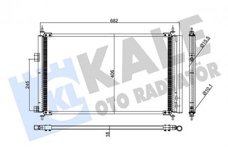 Toyota радіатор кондиціонера previa iii,rav 4 iii 05- KALE 390000 (фото 1)