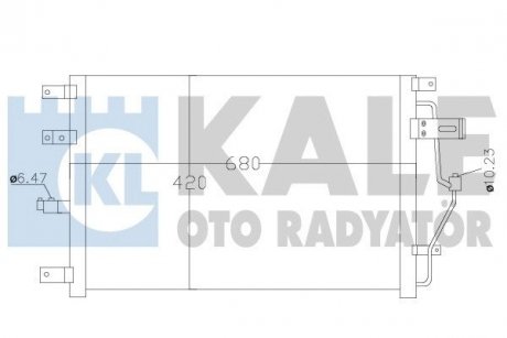 Volvo радіатор кондиціонера s60 i,s80 i,v70 ii,xc70 cross country 00- KALE 390300