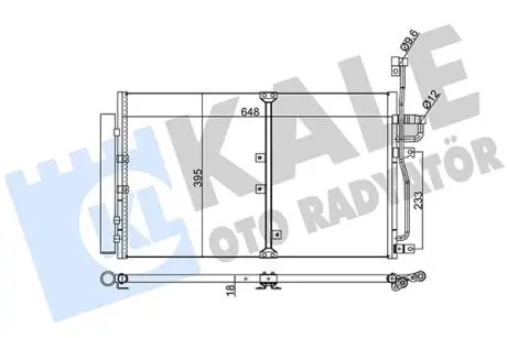 Радиатор кондиционера chevrolet captiva, opel antara oto radiator KALE 391000