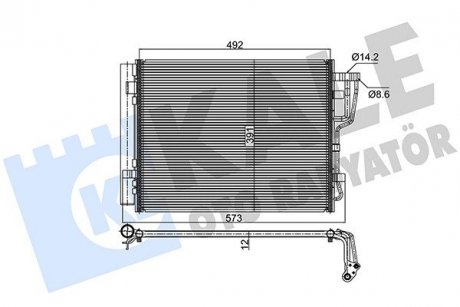Радиатор кондиционера hyundai i30, kia ceed, ceed sw, pro ceed oto radiator KALE 391600