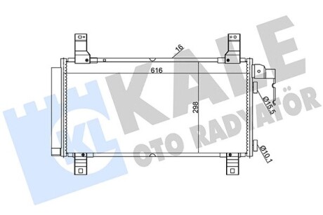 Mazda радиатор кондиционера mazda 6 02- KALE 392100 (фото 1)